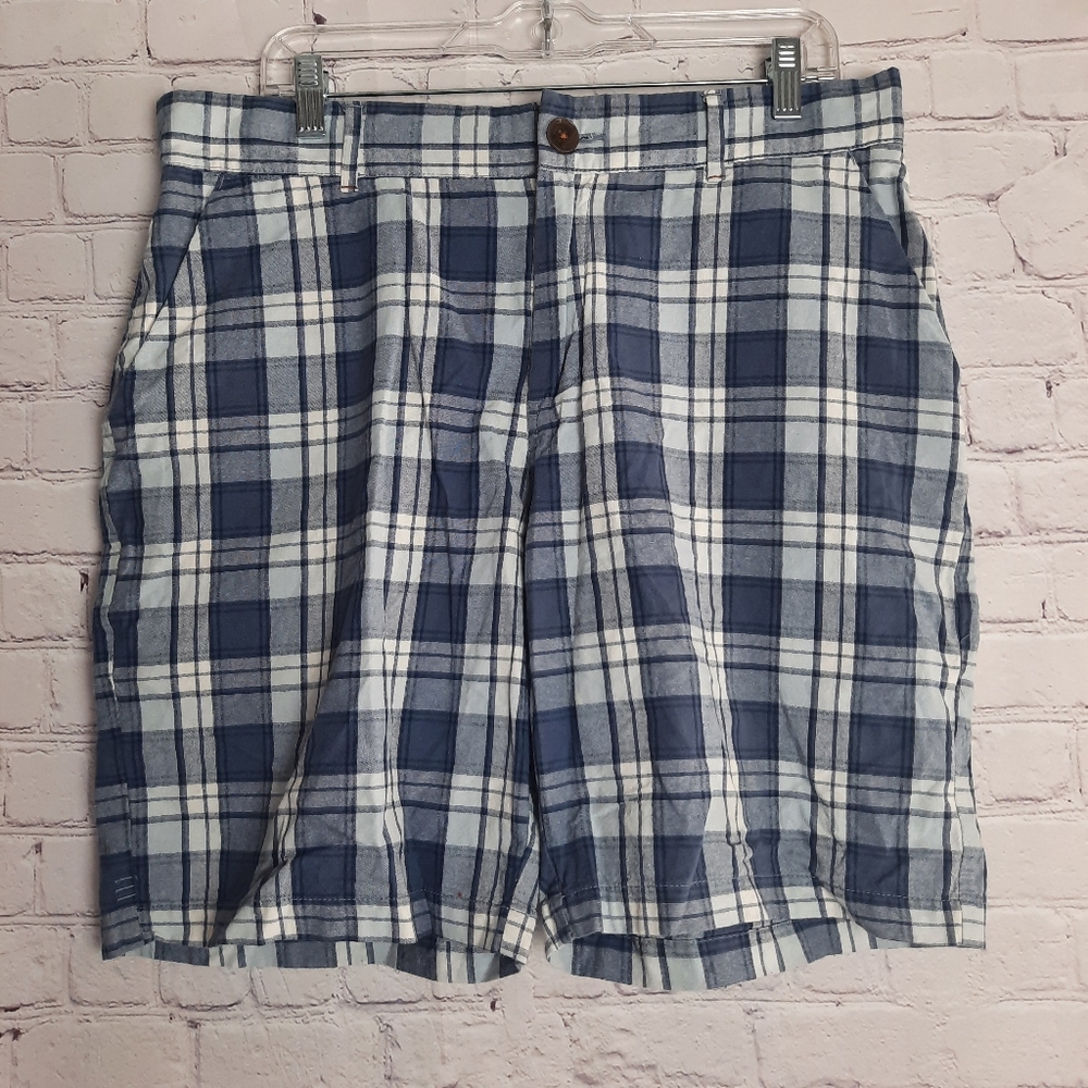 WRK Materials Men's Plaid Flat Front Short. Sz.35